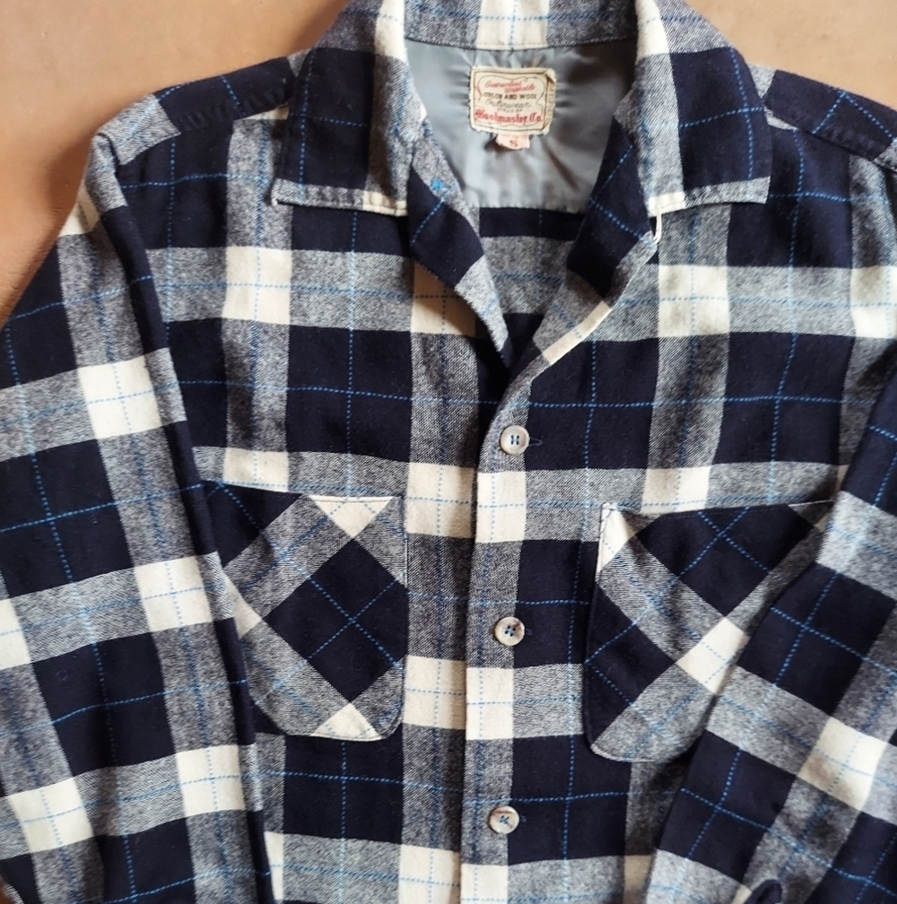 Vintage Woolmaster Co.  Orlon and Wool Plaid Button-Down - Picture 3 of 6